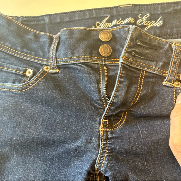 American Eagle Stretch Skinny Denim Jean, Size M - Picture 4 of 8